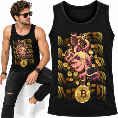 TANK TOP ŚMIESZNY MINER